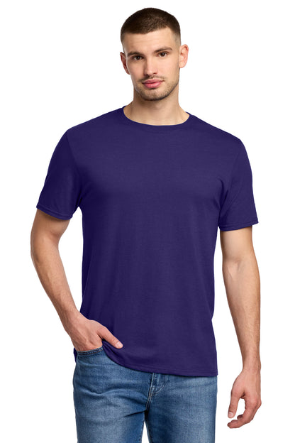 Front View of DeepPurple Jerzees Premium Blend Ring Spun T-Shirt 560M plain