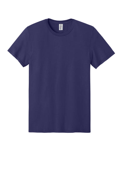 Front View of DeepPurple Jerzees Ultimate Unisex Ring Spun T-Shirt IC46M plain
