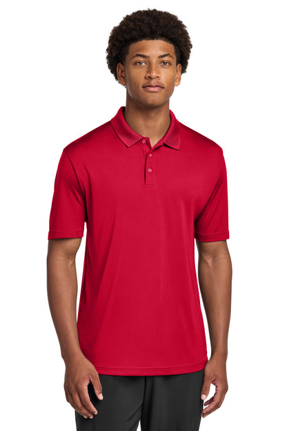 Front View of DeepRed Sport-Tek PosiCharge Re-Compete Polo ST725 plain