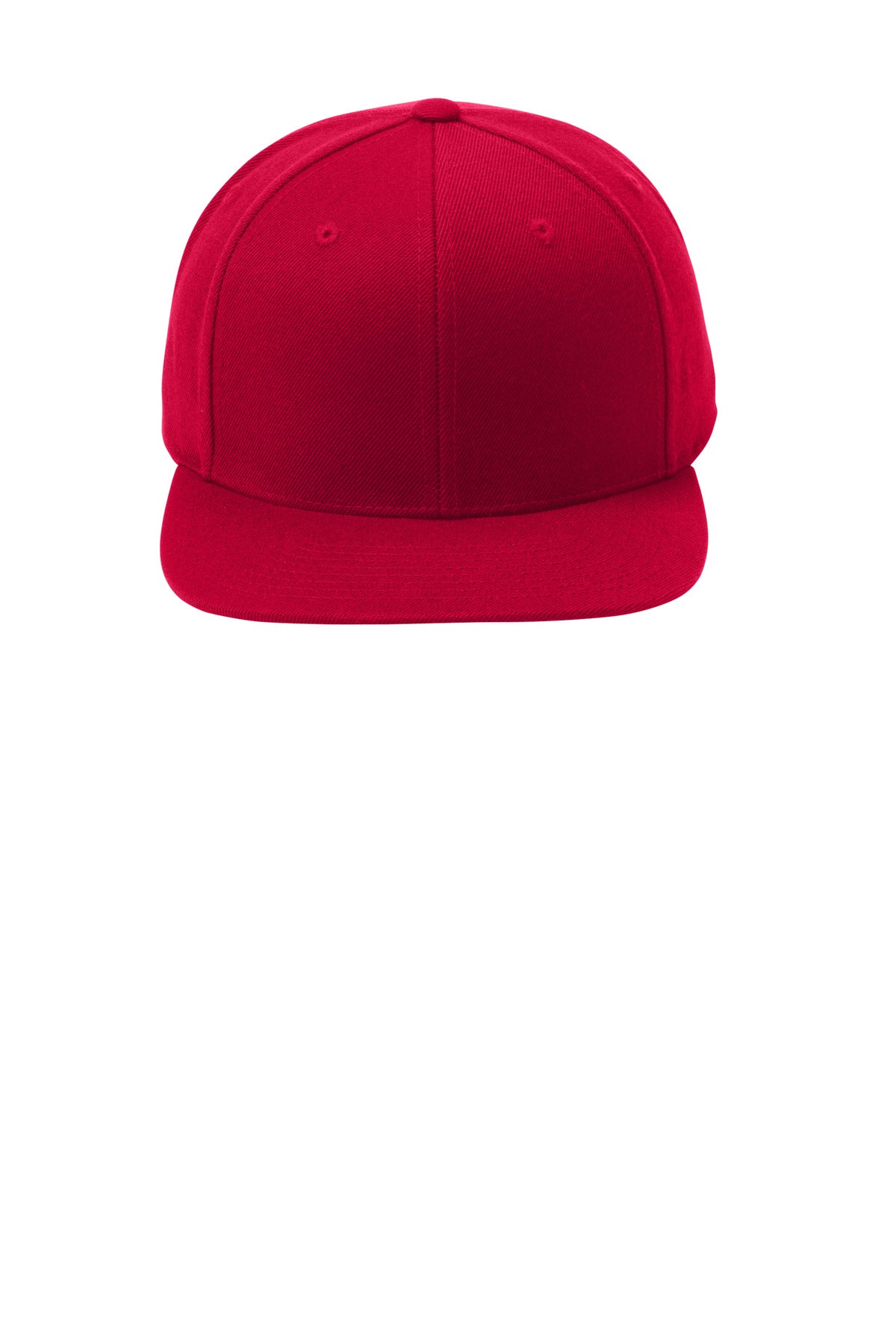 Front View of DeepRed Sport-Tek YP Classics Flat Bill Snapback Cap. STC19 plain
