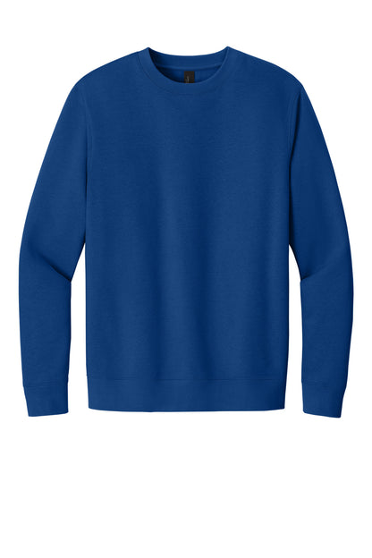 Front View of DeepRoyal District V.I.T. Fleece Crew DT6104 plain