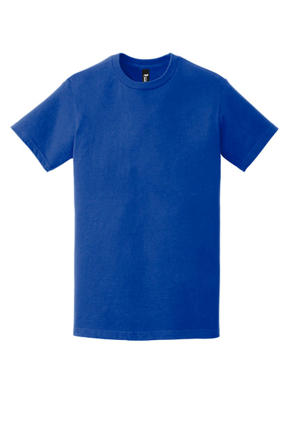 Front View of DeepRoyal Gildan Hammer T-Shirt. H000 plain