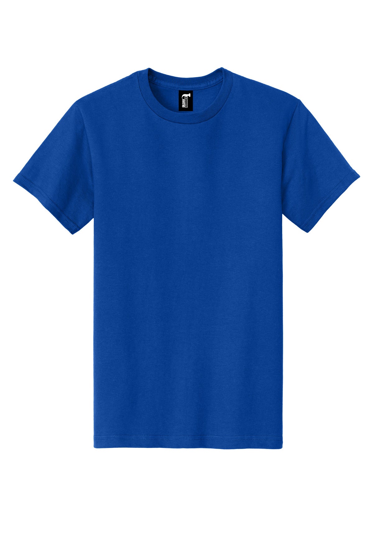 Front View of DeepRoyal Gildan Hammer T-Shirt. H000 plain