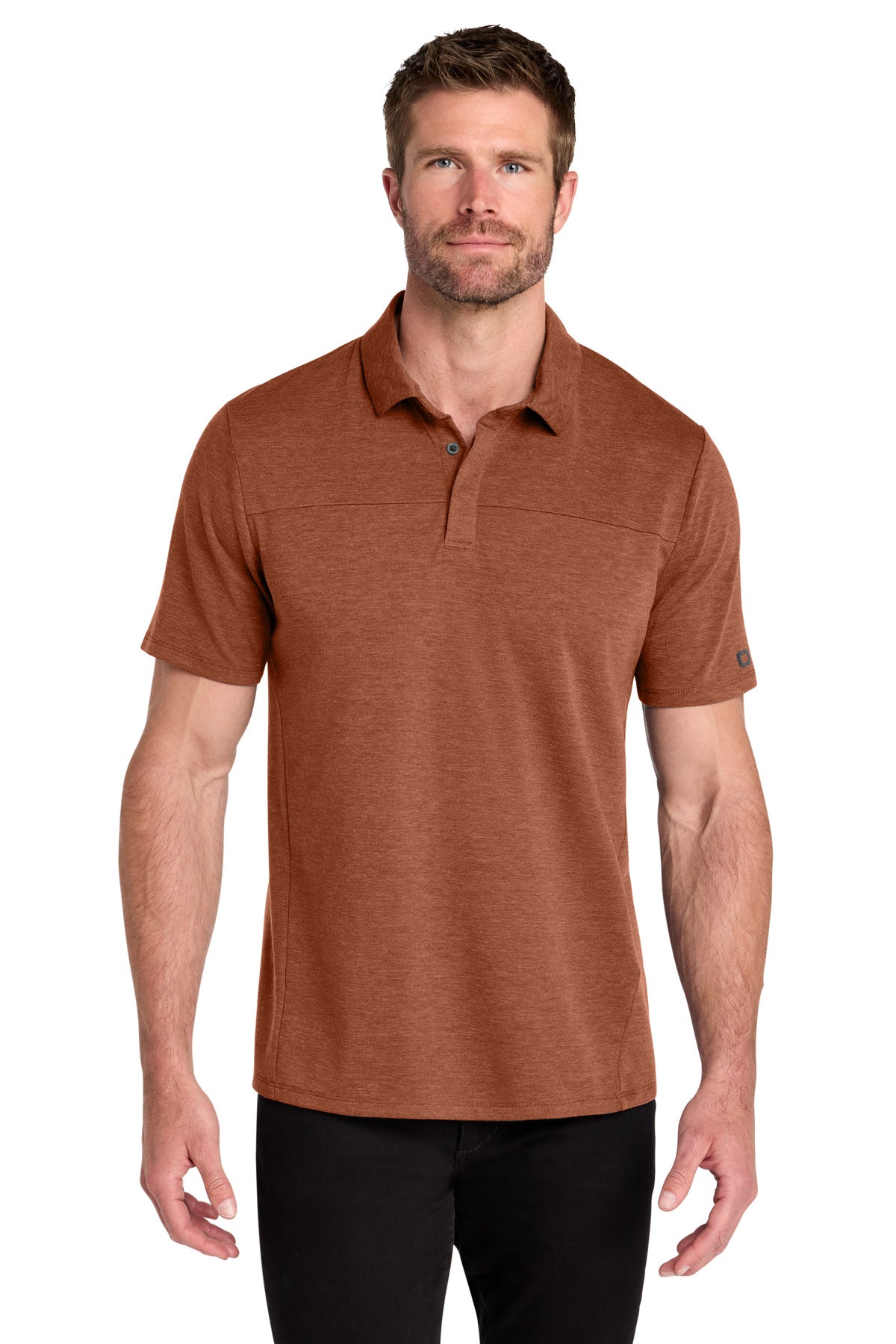 Front View of DeepRust OGIO Command Polo OG150 plain