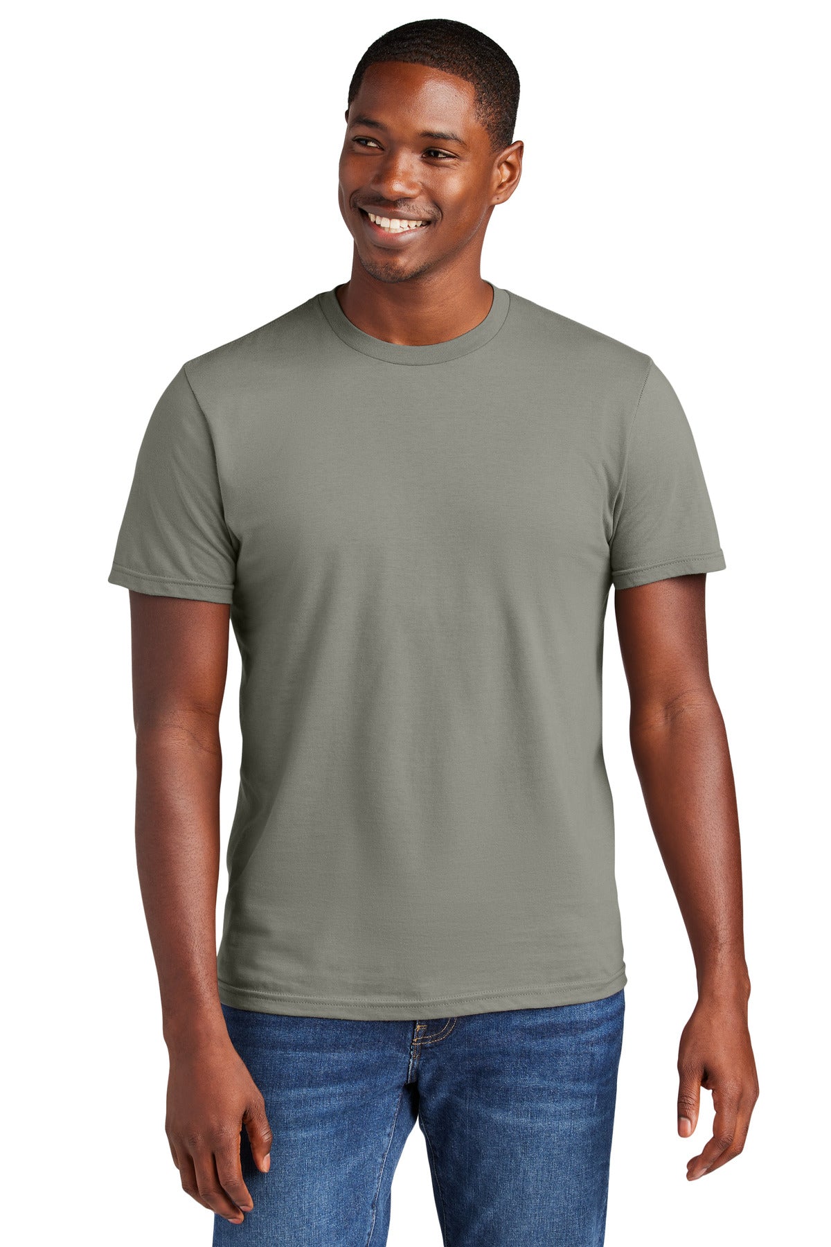 Front View of DeepSmoke District Very Important Tee . DT6000 plain