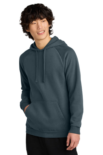 Front View of DeepStlBlu District Cloud Fleece Hoodie DT7800 plain