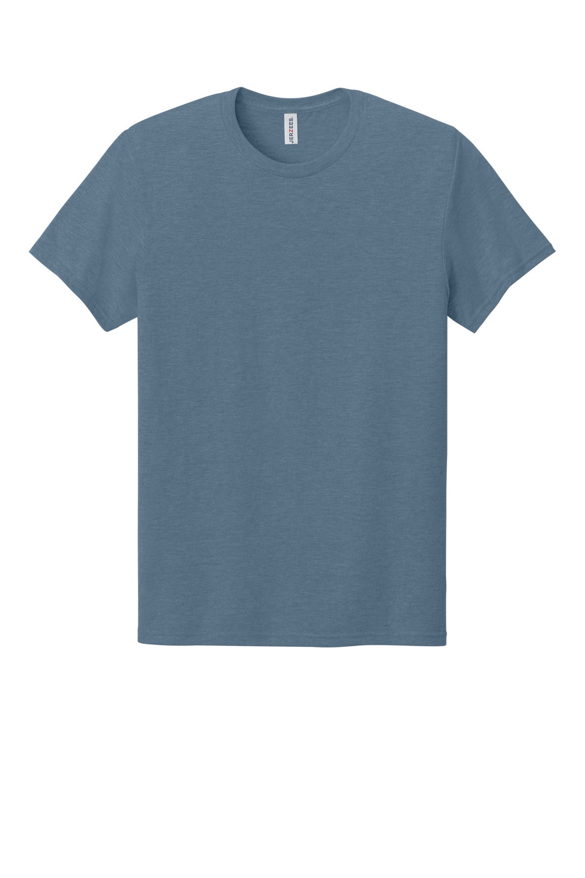 Front View of DenimHthr Jerzees Premium Blend Ring Spun T-Shirt 560M plain