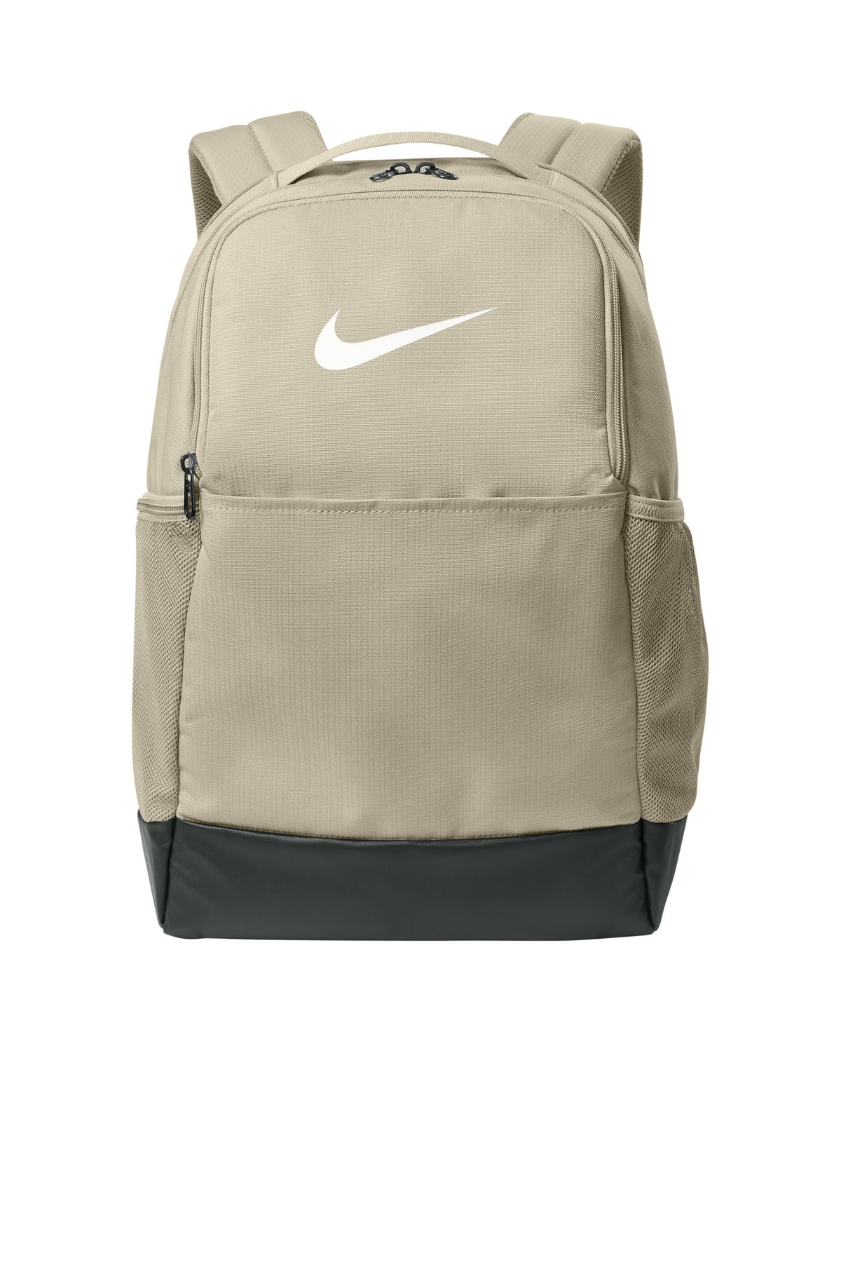 Front View of DesertKhk Nike Brasilia Medium Backpack NKDH7709 plain