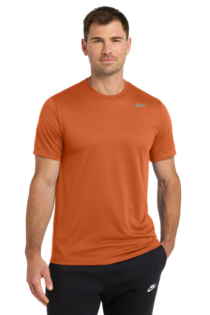 Front View of DesertOrng Nike Team rLegend Tee DV7299 plain