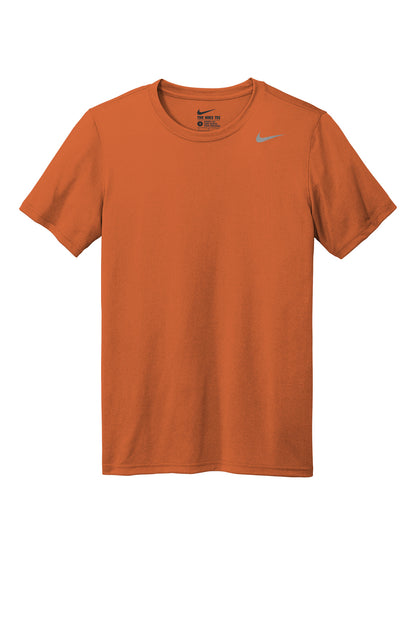 Front View of DesertOrng Nike Team rLegend Tee DV7299 plain