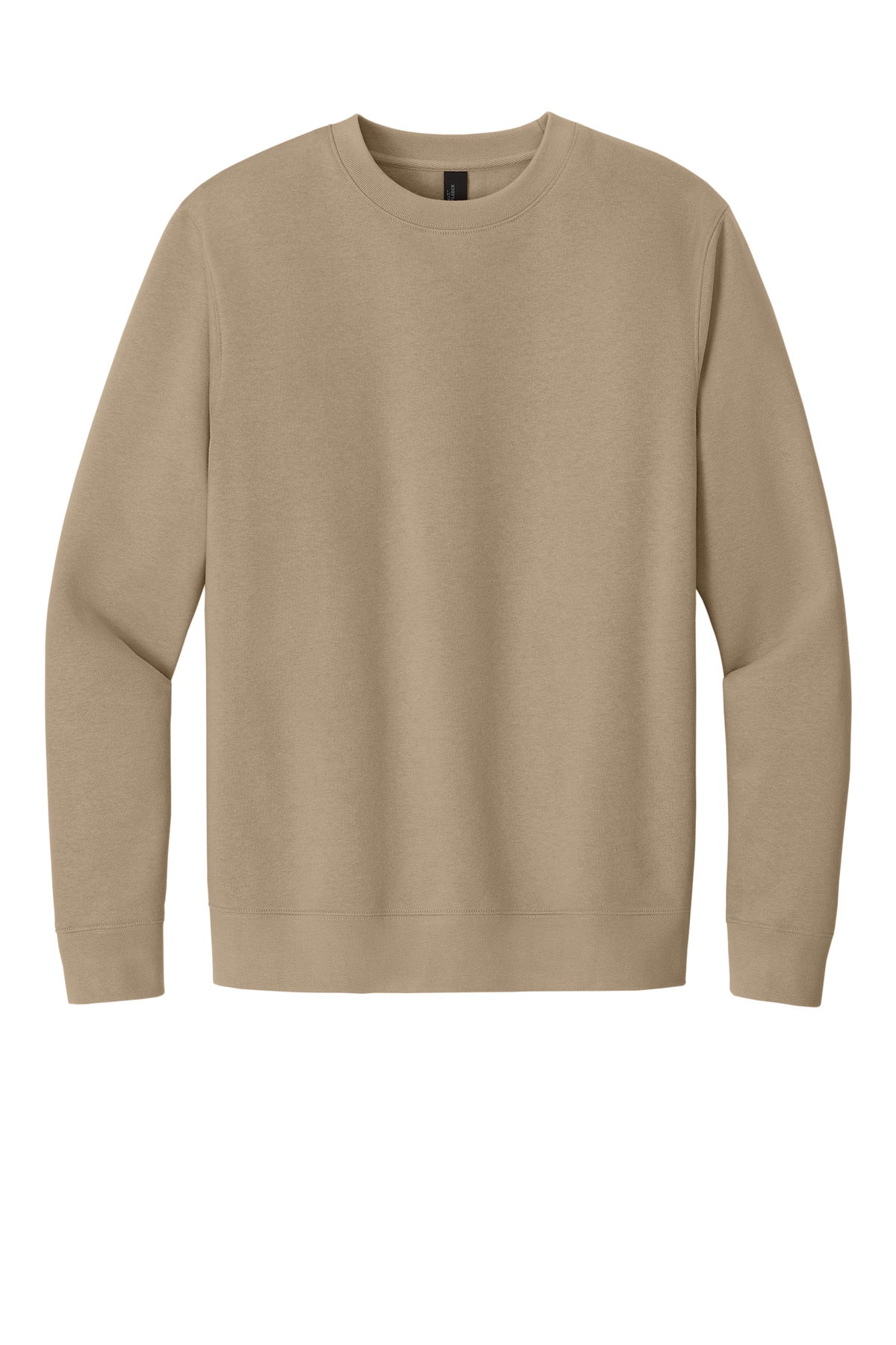 Front View of DesertTan District V.I.T. Fleece Crew DT6104 plain