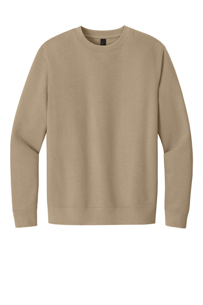 Front View of DesertTan District V.I.T. Fleece Crew DT6104 plain
