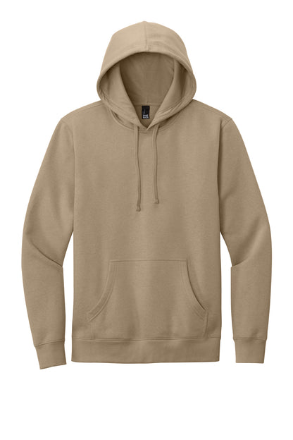 Front View of DesertTan District V.I.T. Fleece Hoodie DT6100 plain