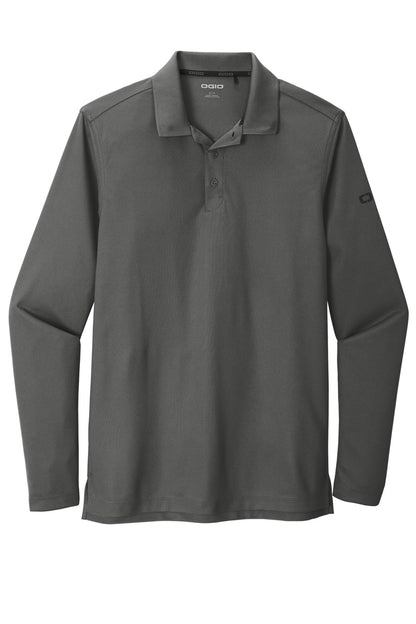 Front View of Diesel Grey OGIO Caliber2.0 Long Sleeve OG105 plain