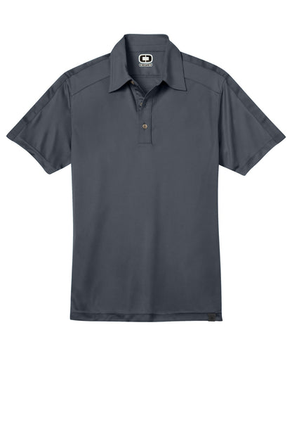 Front View of Diesel Grey OGIO - Hybrid Polo. OG109 plain