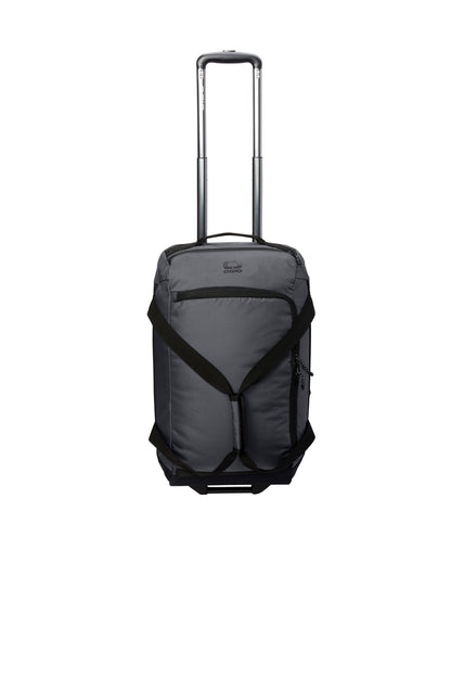 Front View of DieselGrey OGIO Passage Wheeled Carry-On Duffel 98002 plain