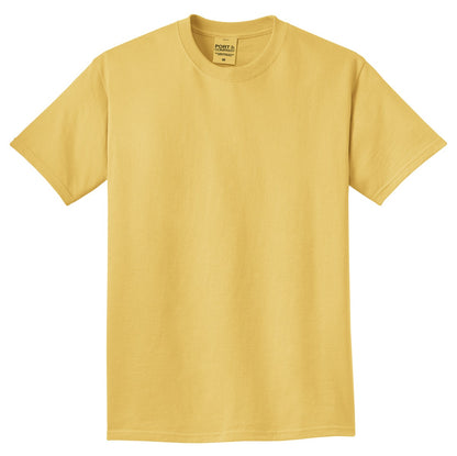 Front View of Dijon Port & Co Beach Wash Garment-Dyed Tee. PC099 plain