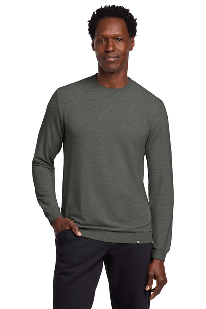 Front View of DkGyHthr TravisMathew Long Weekend Crew TM1MZ342 plain