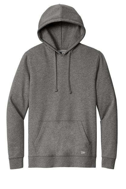 Front View of DkHtGry New Era Comeback Fleece Pullover Hoodie NEA550 plain