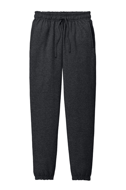 Front View of DkHtGry Port & Co Core Fleece Sweatpant PC78SP plain
