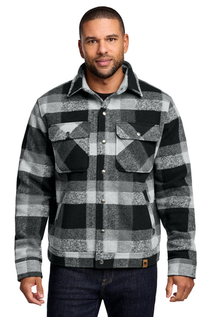 Front View of DpBlkPlaid Russell Outdoors Basin Jacket RU550 plain