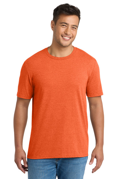 Front View of DpOrHthr Port & Co Tri-Blend Tee. PC330 plain