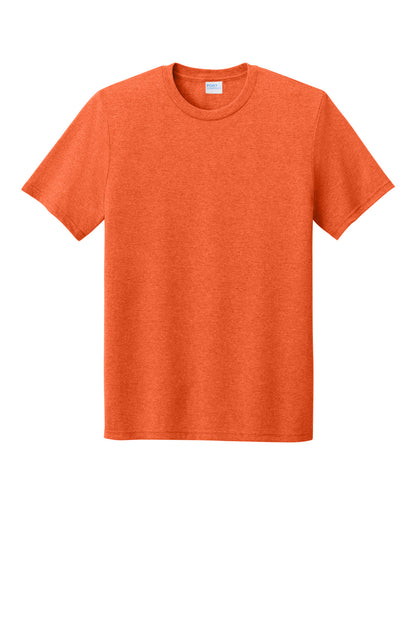 Front View of DpOrHthr Port & Co Tri-Blend Tee. PC330 plain
