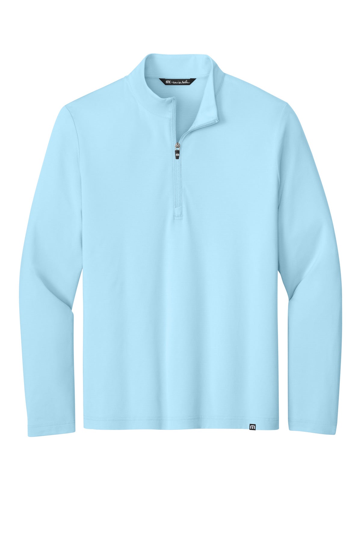 Front View of DreamBlue TravisMathew Crestview 1/4-Zip TM1MW452 plain