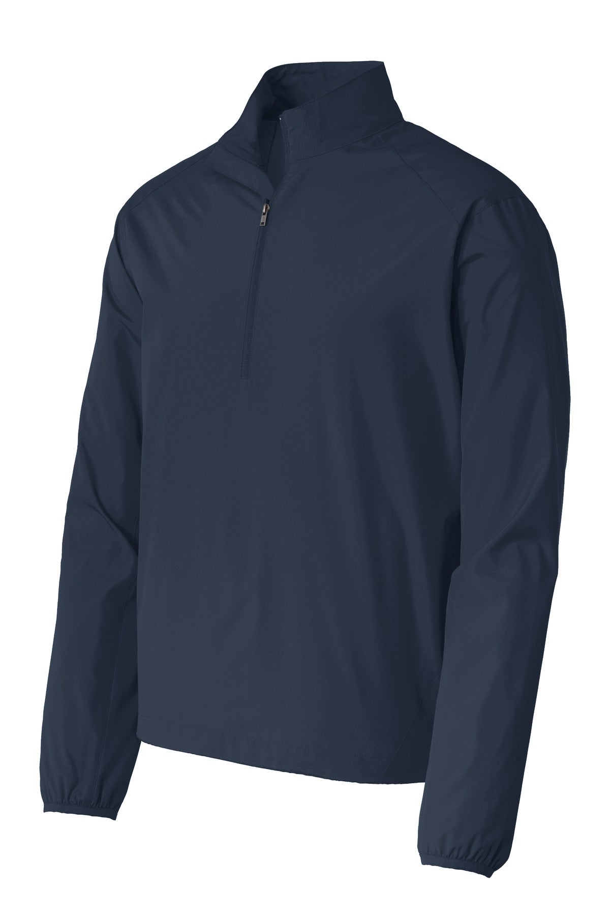 Front View of Dress Blue Nvy Port Authority Zephyr 1/2-Zip Pullover. J343 plain