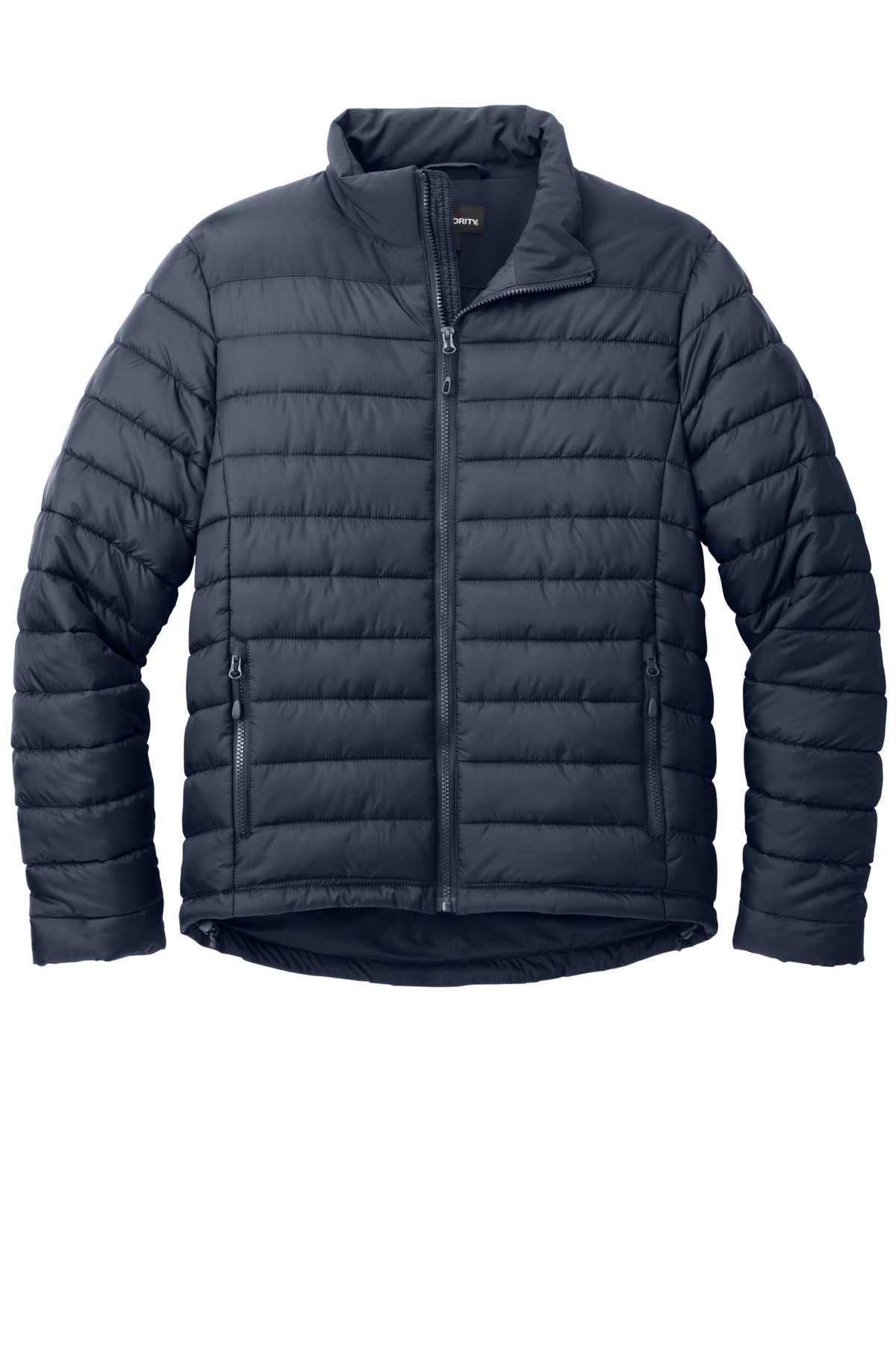 Front View of DsBlNavy Port Authority Horizon Puffy Jacket J364 plain