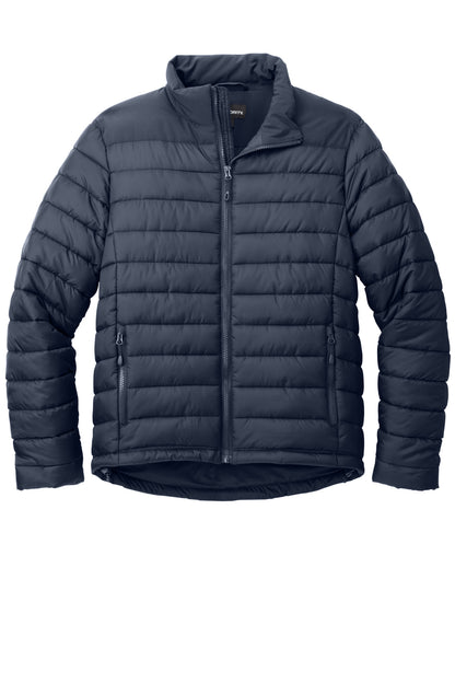 Front View of DsBlNavy Port Authority Horizon Puffy Jacket J364 plain