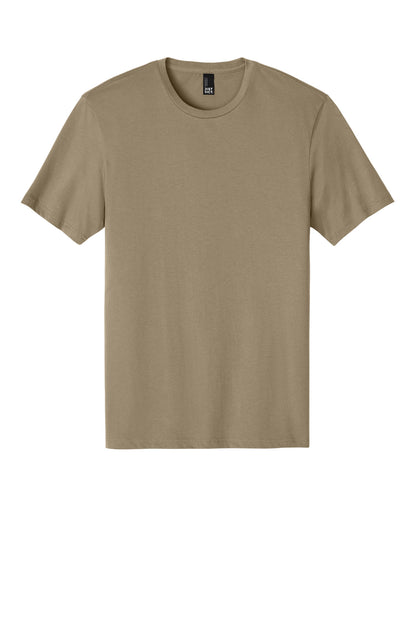 Front View of Dune District Perfect Weight Tee. DT104 plain