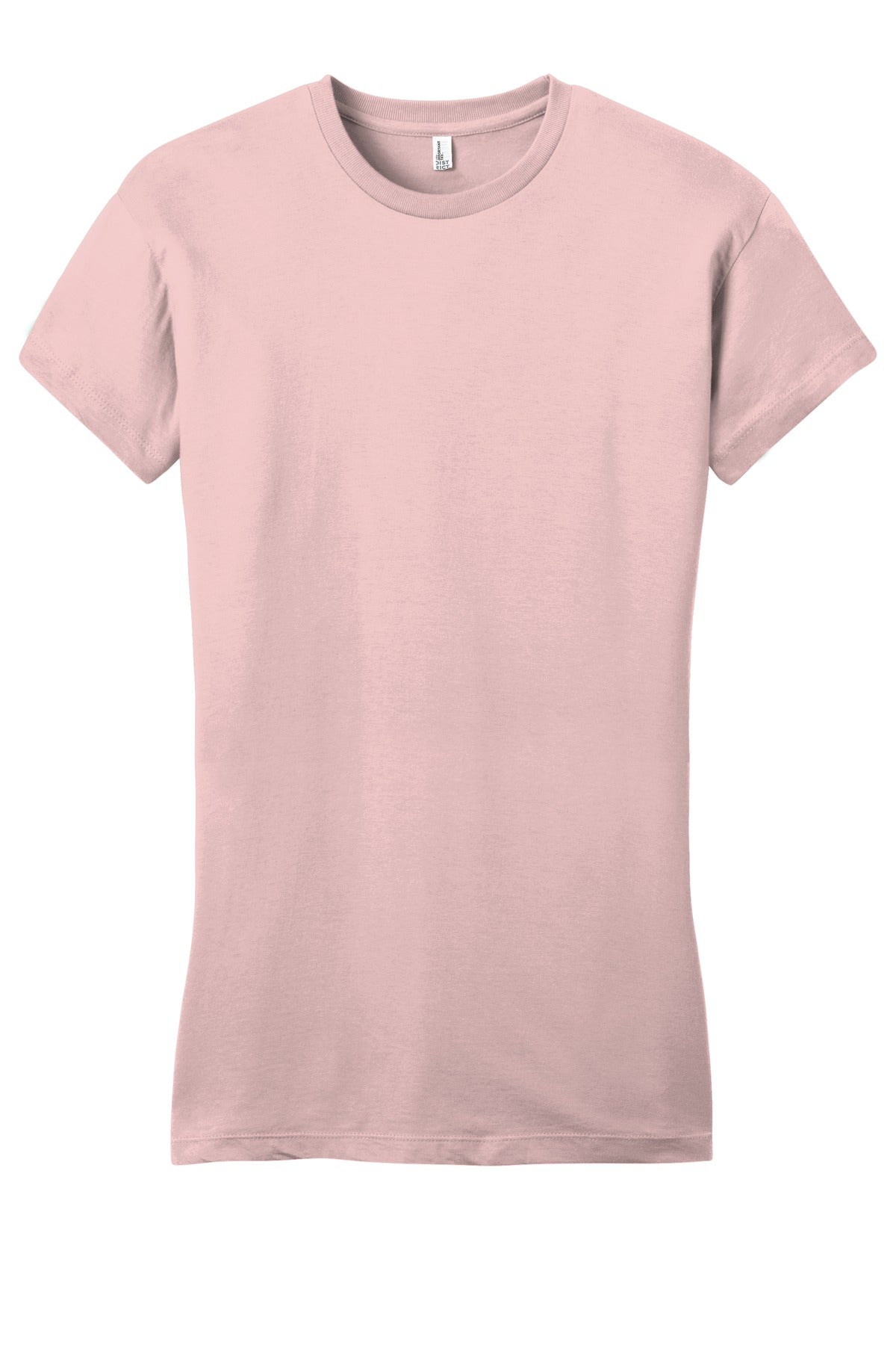 Front View of Dusty Lavender District Women's Fitted Very Important Tee . DT6001 plain
