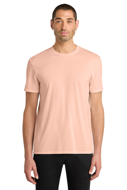 Front View of Dusty Peach District Very Important Tee . DT6000 plain