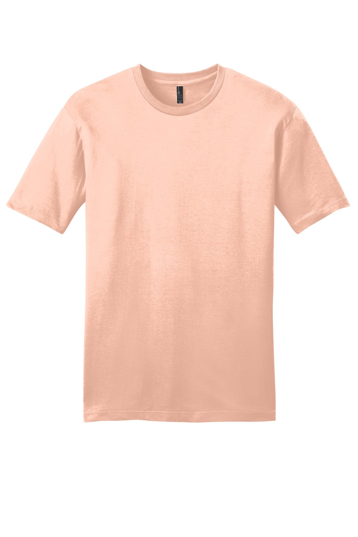 Front View of Dusty Peach District Very Important Tee . DT6000 plain