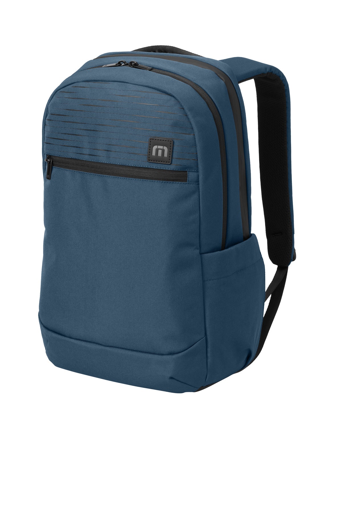 Front View of DustyBlue TravisMathew Approach Backpack TMB100 plain