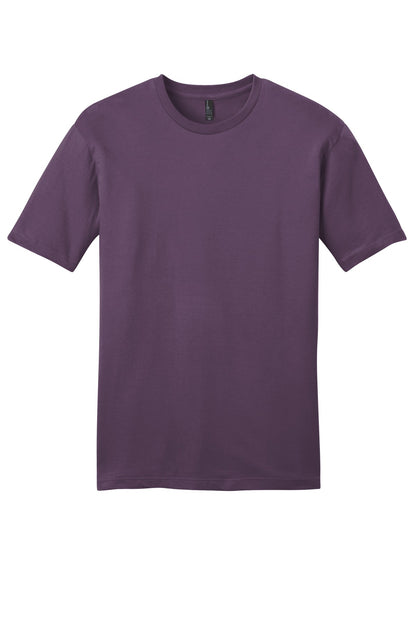 Front View of Eggplant District Very Important Tee . DT6000 plain