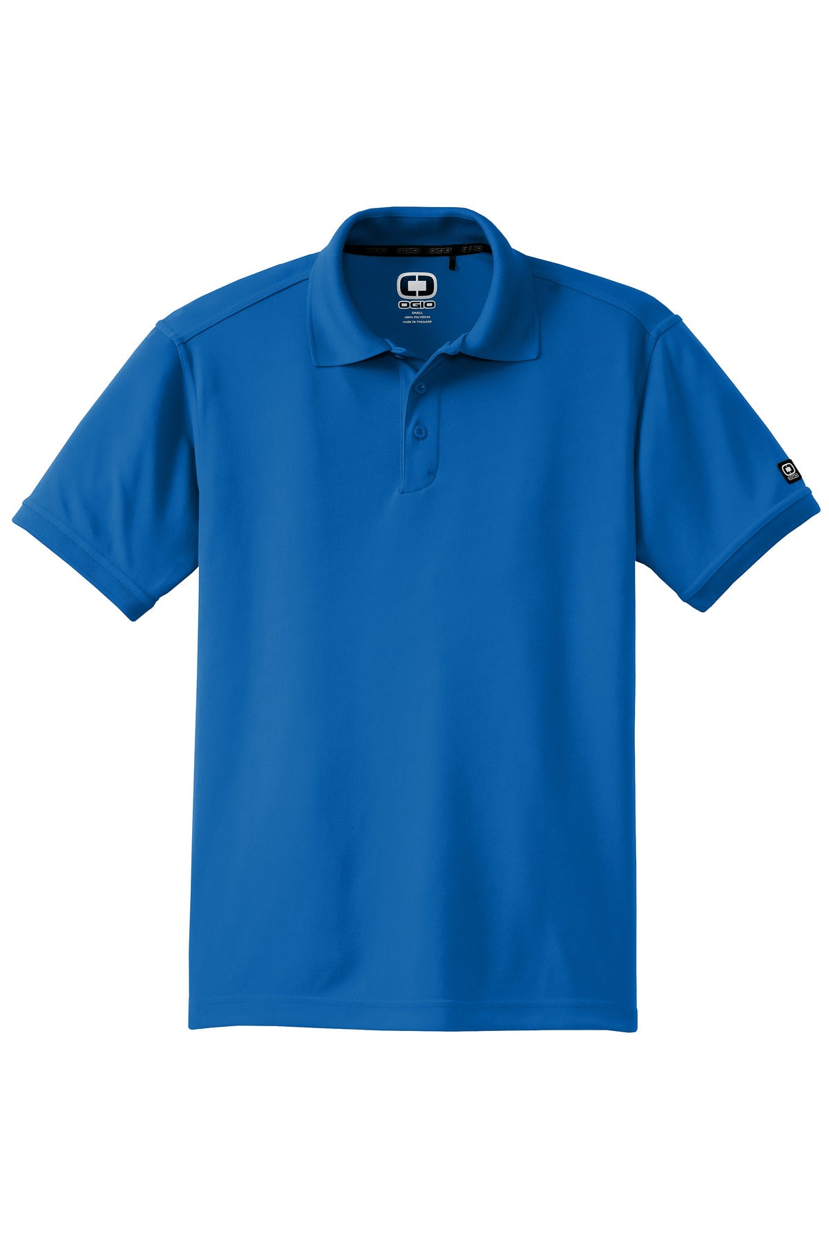 Front View of Electric Blue OGIO - Caliber2.0 Polo OG101 plain