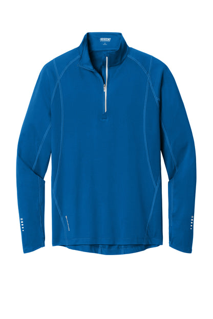 Front View of Electric Blue OGIO Nexus 1/4-Zip Pullover. OE335 plain