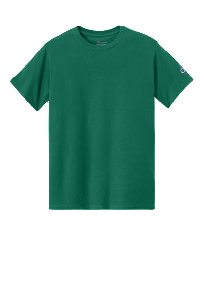 Front View of EmeraldGrn Champion Heritage 6-Oz. Jersey Tee T425