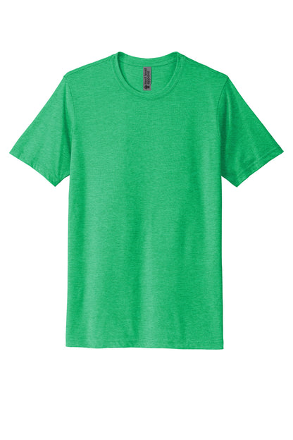 Front View of Envy Next Level Apparel Adult Poly/Cotton Tee. NL6200 plain