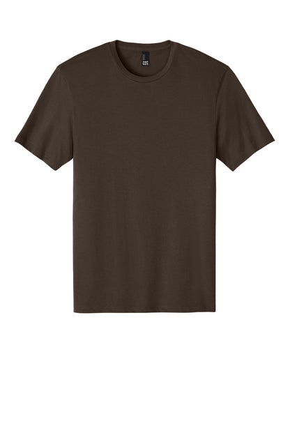 Front View of Espresso District Perfect Weight Tee. DT104 plain