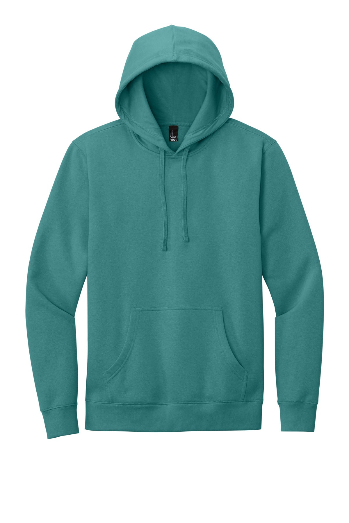 Front View of EuclptusBl District V.I.T. Fleece Hoodie DT6100 plain