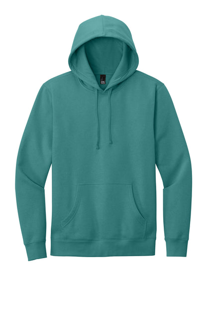Front View of EuclptusBl District V.I.T. Fleece Hoodie DT6100 plain