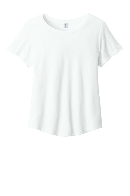 Front View of FairlyWht Allmade Women's Relaxed Tri-Blend Scoop Neck Tee AL2015 plain