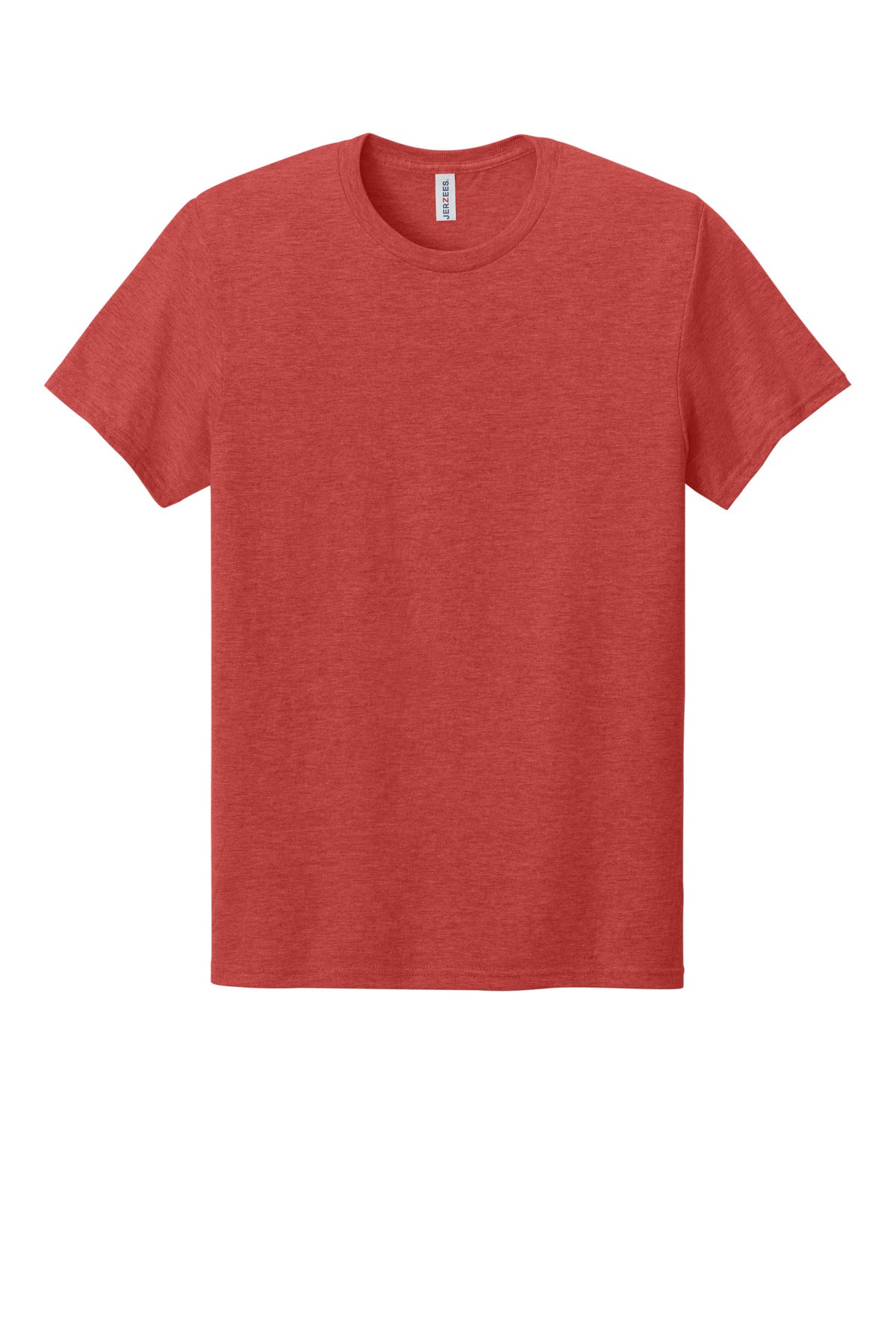 Front View of FieryRdHt Jerzees Premium Blend Ring Spun T-Shirt 560M plain