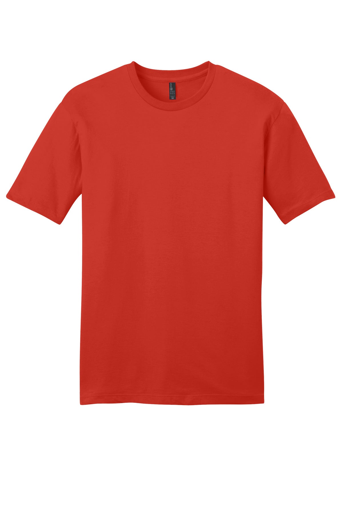 Front View of FieryRed District Very Important Tee . DT6000 plain