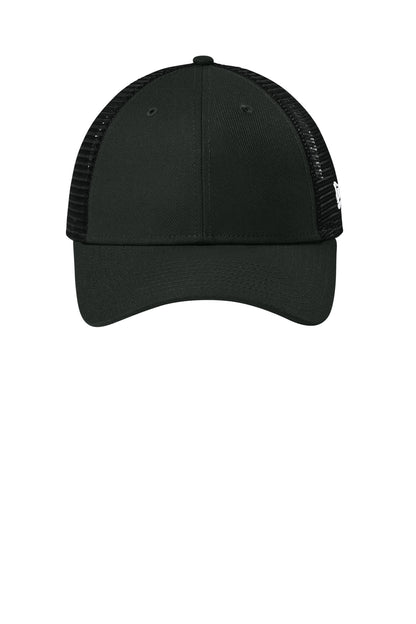 Front View of FlagBlack New Era Recycled Snapback Cap NE208 plain
