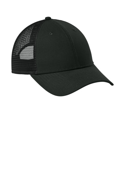 Front View of FlagBlack New Era Recycled Snapback Cap NE208 plain