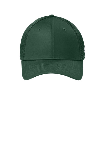 Front View of FlagDkGrn New Era - Stretch Mesh Cap. NE1020 plain